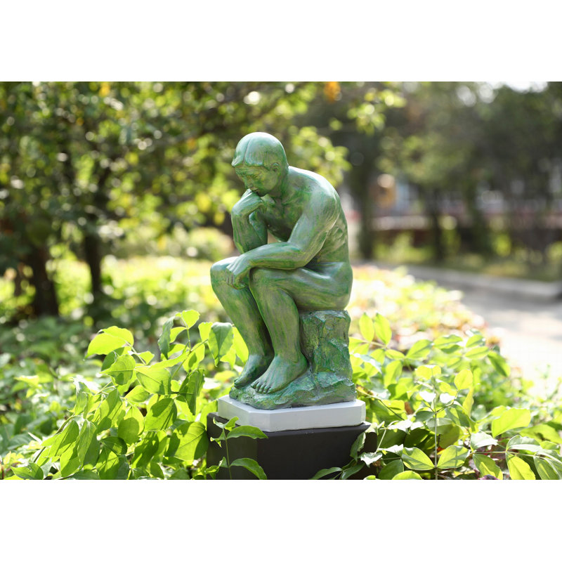 Statue de jardin d'extérieur avec projecteur Alexaner