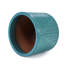 Pot de fleurs en céramique, pot de fleurs moderne pour patio, jardin, rebord de fenêtre - cyan