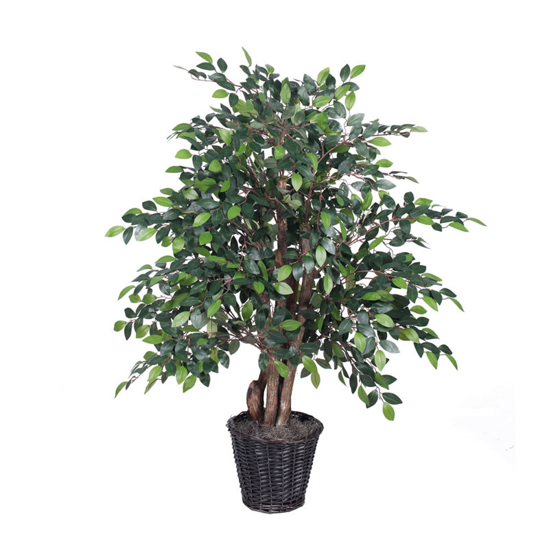 48'' Faux Tree in Wicker/Rattan Basket