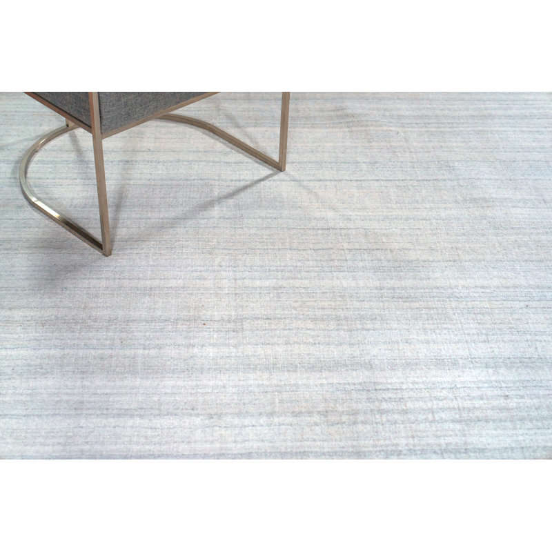 Serenity handloomed PET Beige/Brown Area Rug, Light Gray/Ivory, Rectangle 8' x 10'