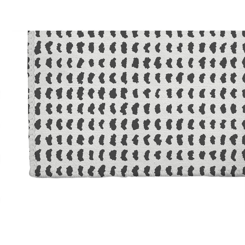 Gio Kids Play Mat, Rectangle 60" x 84", Ivory/Charcoal