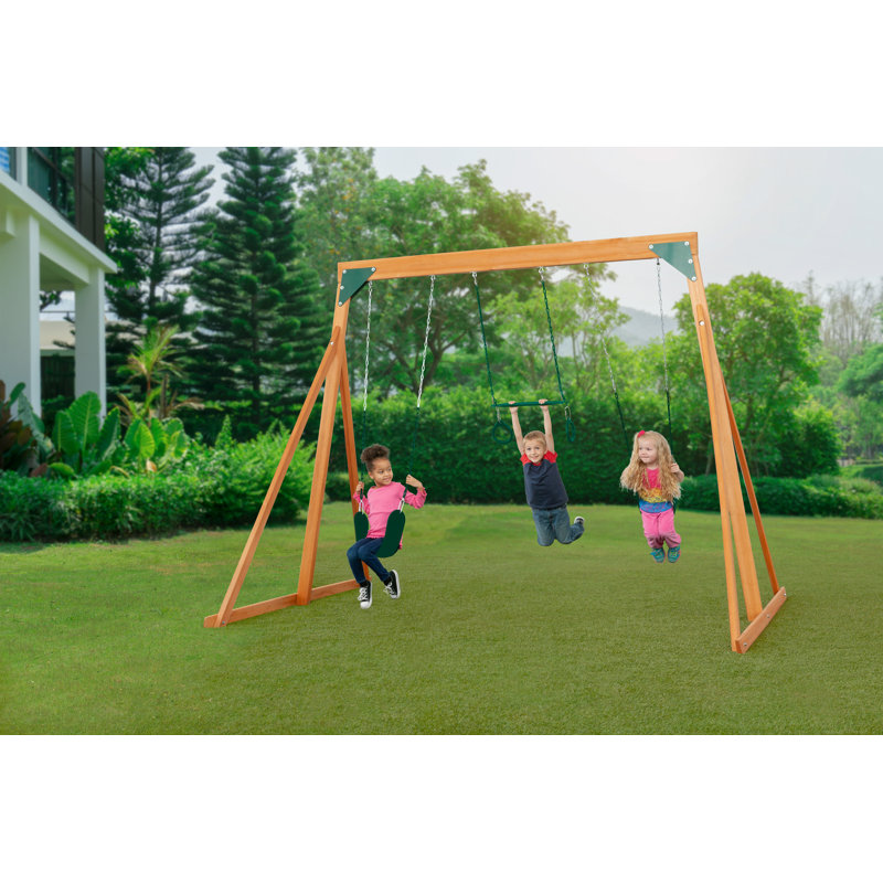 Portique en bois Trailside, Vert
