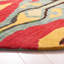 Tapis vert / rouge / jaune touffeté à la main Kline-88239700