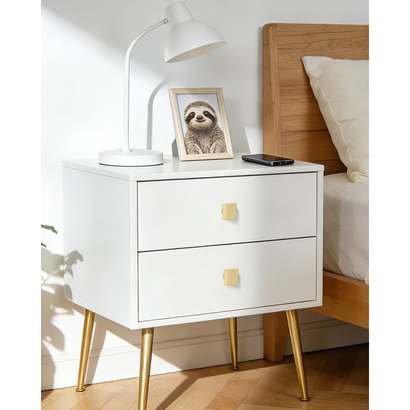 Quincaillerie d'armoire carrée moderne avec boutons de rangement pour armoire, Doré