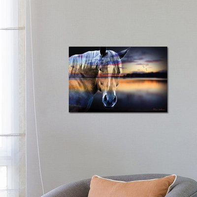 Horse Lake 1 Piece Wrapped Canvas Wall Art