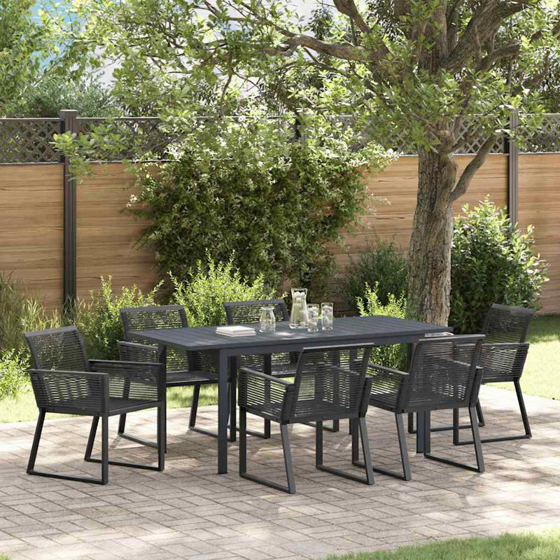 6 - Person Patio Dining Set with Rectangular Table