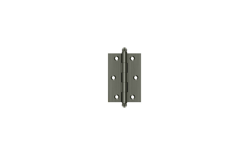 3'' x 2'' Butt Bearing Hinge, Antique Nickel