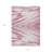 3' X 5' Blush And Ivory Abstract Washable Indoor Outdoor Area Rug