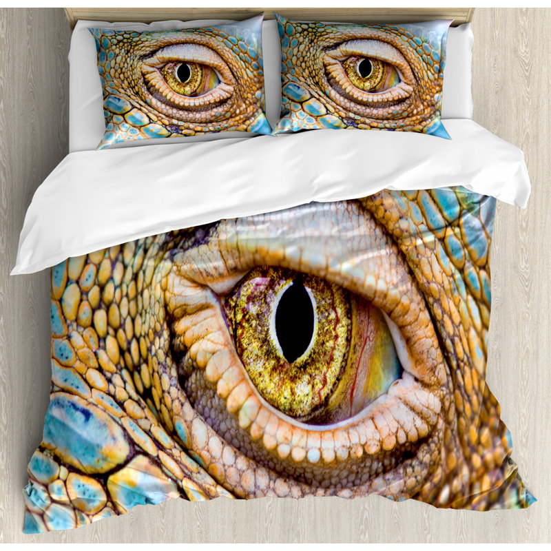 Rustic Polyester Duvet Cover, King Duvet Cover + 2 King Shams