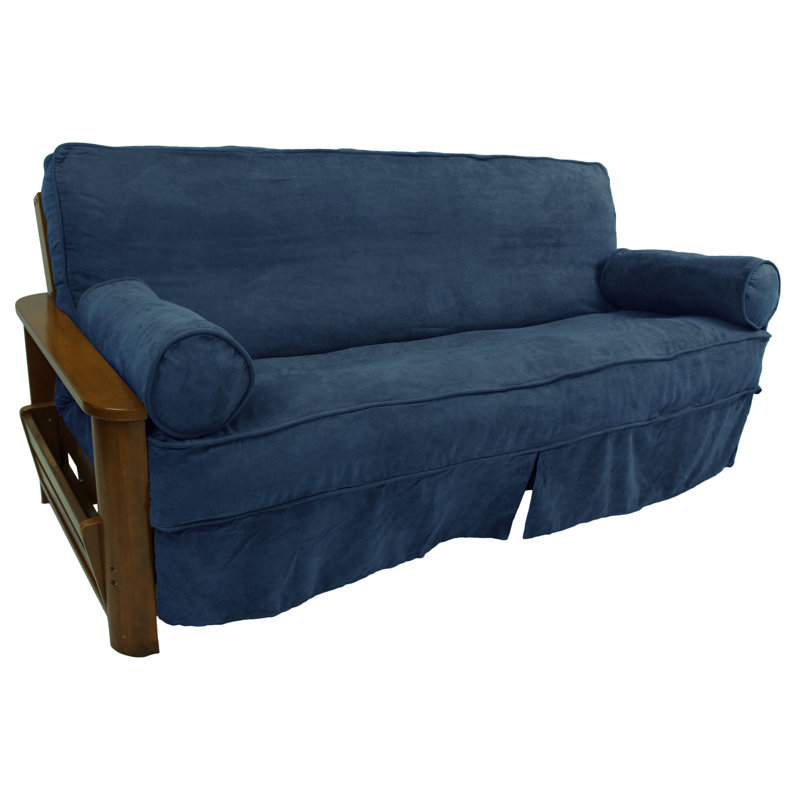 Housse pour futon à coussins carrés/rectangulaires, Indigo