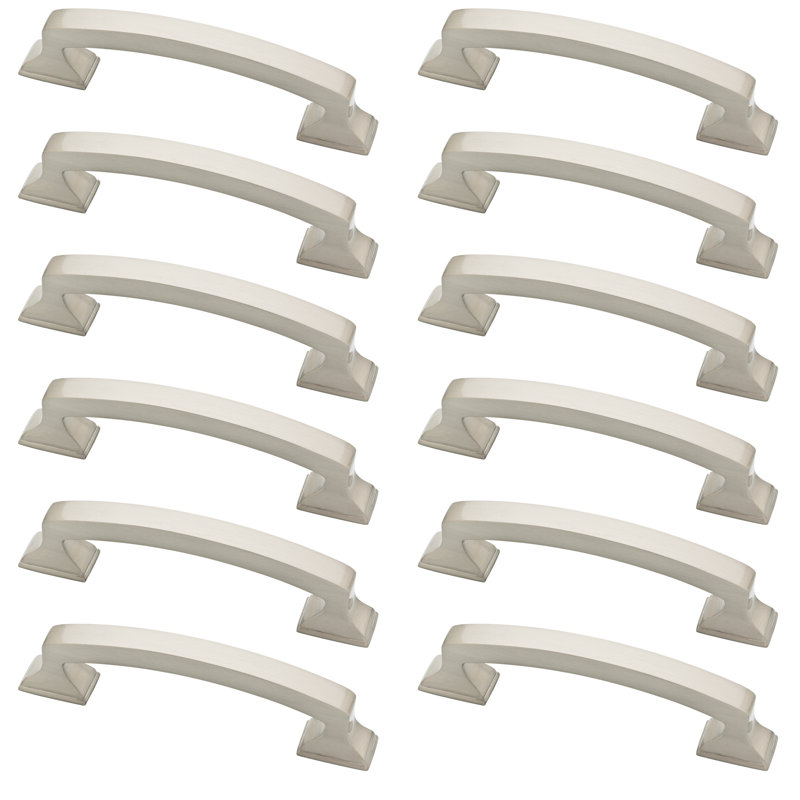 Ensemble de poignées arquées 3 3/4 po Classic Edge, Nickel brossé