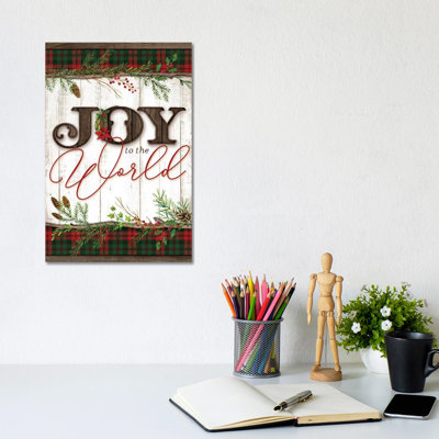 Joy To The World by Mollie B. - Wrapped Canvas Print