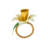 Meadow Walk Daffodil Napkin Ring, Set/4 - Yellow