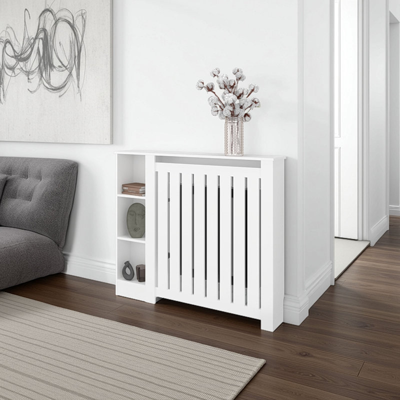 Risk Radiator Cover with Storage, Space,Saving Design, White