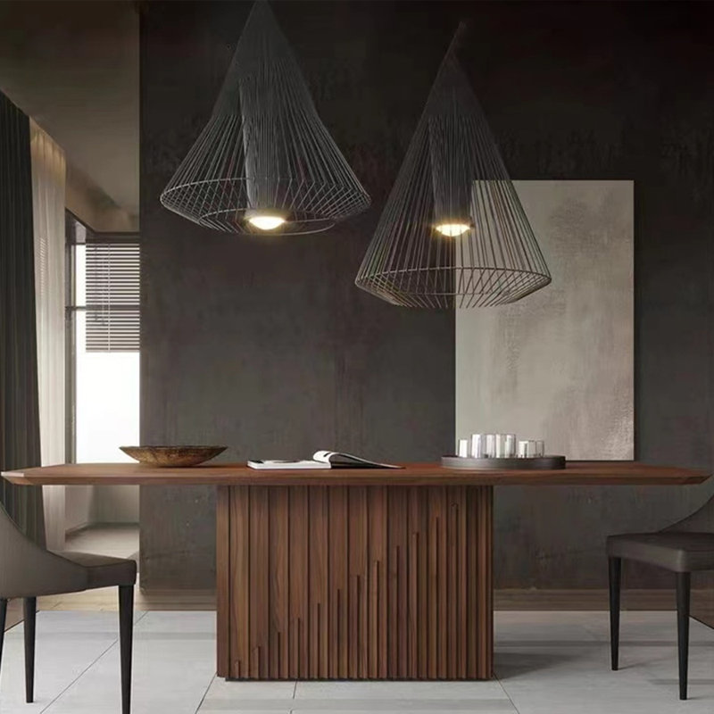 Wood dining table - effortless elegance, 29.52"H x 70.86"L x 31.49"W