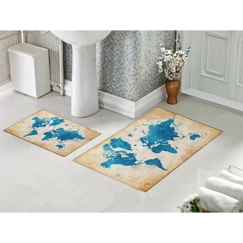 Ensemble de tapis de bain 2 pièces Diontaye