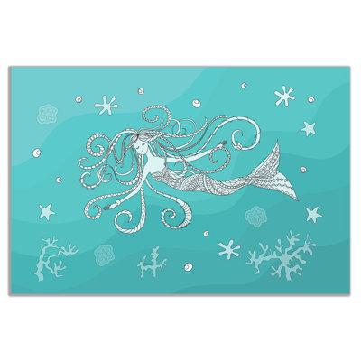 Mermaid - Wrapped Canvas Print