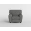 Chaise avec accoudoirs en chenille moderne et contemporaine 41 po Ouillet