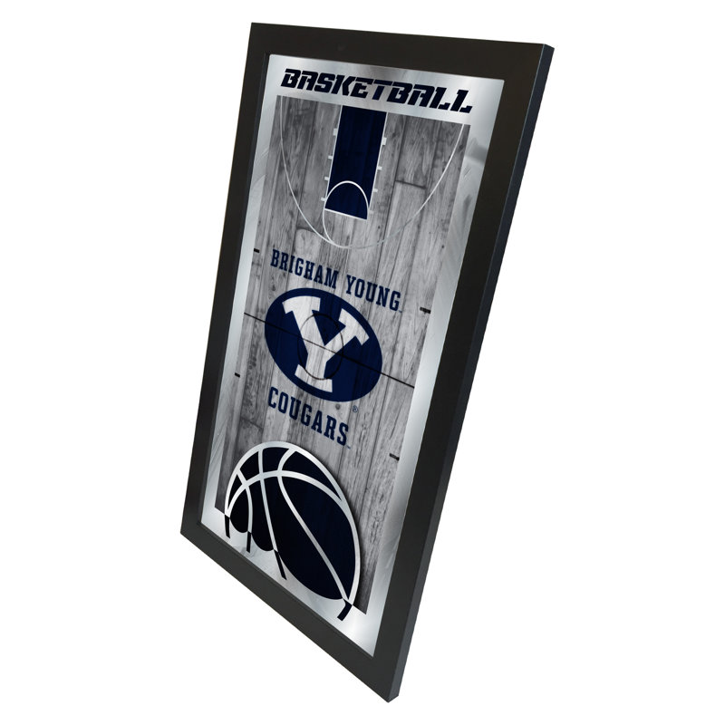 « basket mirror », impression encadrée NCAA, Brigham Young