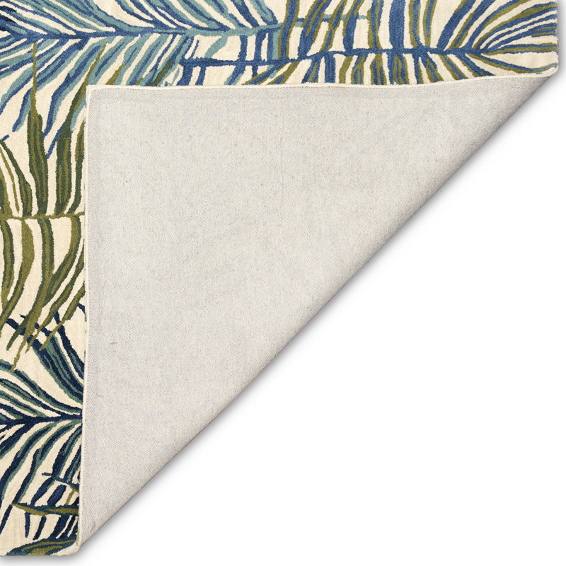 Tapis crème en laine noué à la main Avaleena, Tapis de couloir 2 pi x 7 pi 6 po