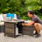 Endless Summer, The Quinn, 30" Square LP Gas Fire Pit