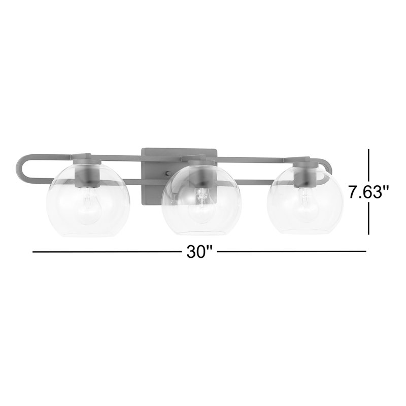 Three Light Wall / Bath, Brushed Nickel