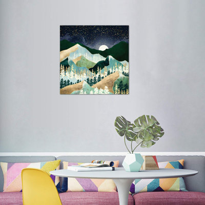 Spring Night Vista - Wrapped Canvas Print