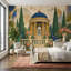 Papier peint classique paysage de paon-338759734-338759728