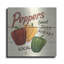 «Sweet Peppers» par David Carter, art mural en métal brun, 36 po x 36 po