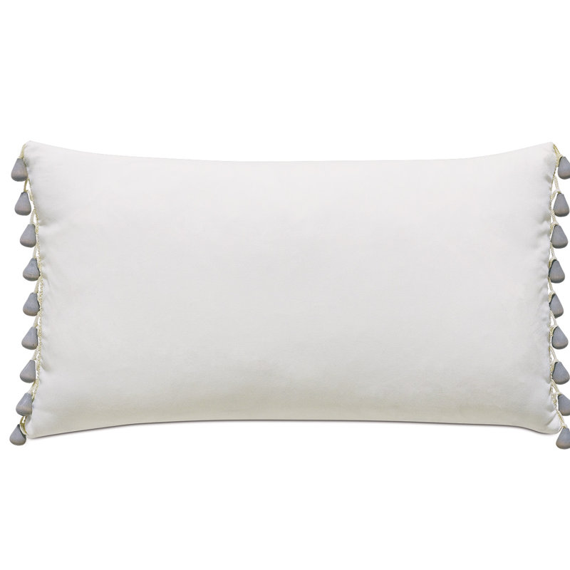 Housse et insert de coussin lombaire brodé à chevrons Cisero, H 15 po x l 26 po x P 6 po