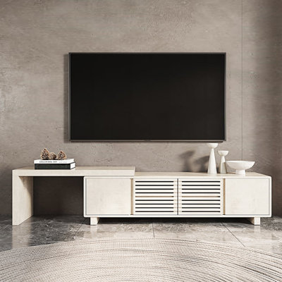 Meuble télé avec 4 tablettes jusqu'à 85 po