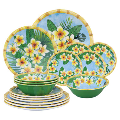 Ilene Piece Melamine Dinnerware Set - Service for 4