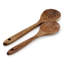 Assortiment de 6 outils de cuisine brun foncé en bois d'acacia