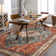 Watte Boho Tribal Washable Area Rugs Living Room, Soft Bedroom Rug Non Slip Dining Room Rugs for Under Table,Oriental Vintage Throw Carpet for Famliy Room