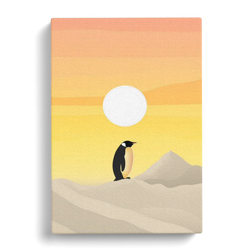 Penguin Minimalism Art No.2 - Wrapped Canvas, 76cm H x 50cm W x 3cm D