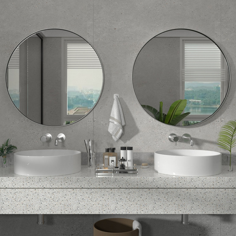Morena Living Creative Accent Mirror, 24" x 24", Silver