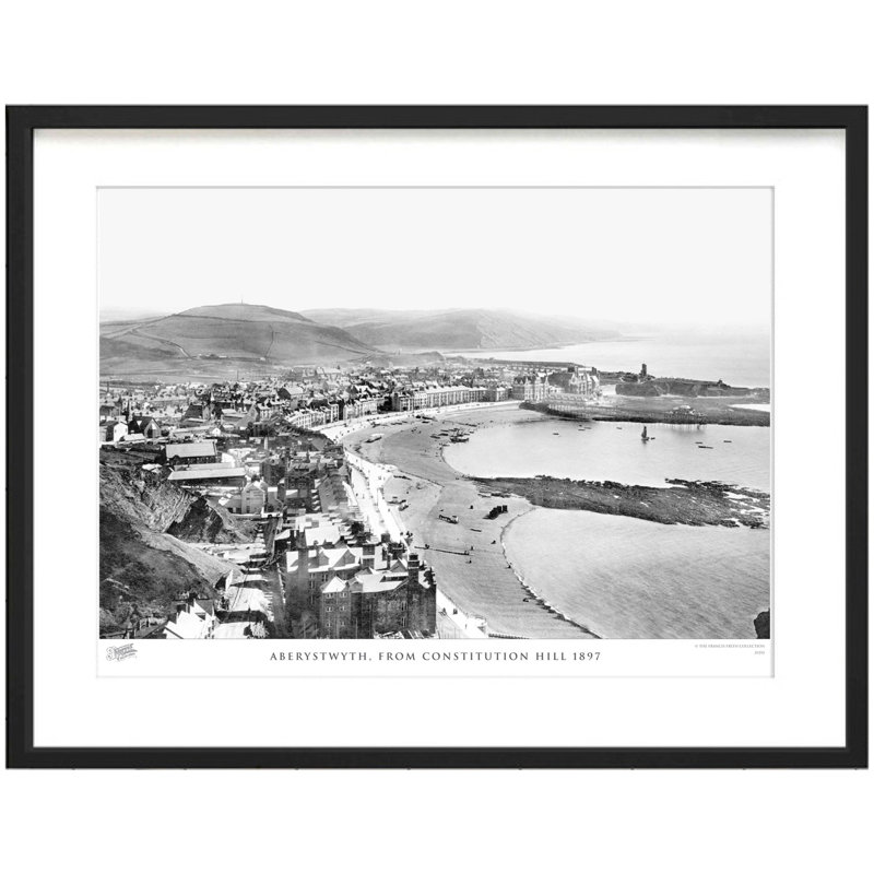 Aberystwyth, From Constitution Hill 1897 by Francis Frith - Single Picture Frame Print, 40cm H x 50cm W x 2.3cm D