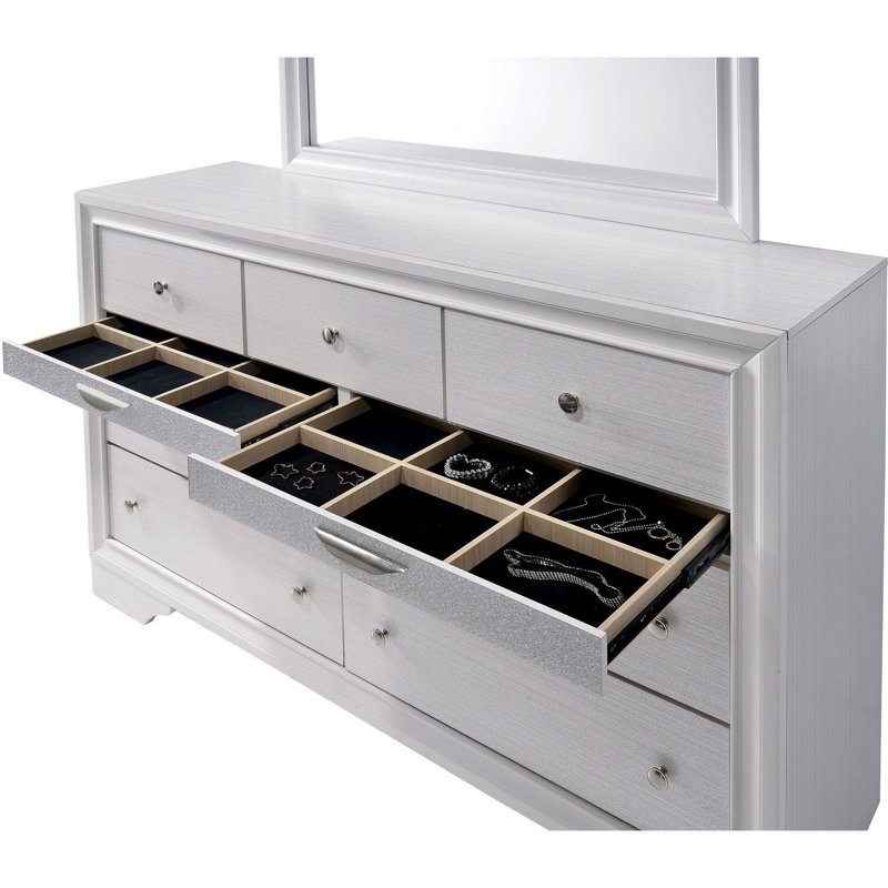 Commode contemporaine 1Pc, Blanc