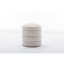 006-Tabouret de repose-pieds rond en velours doux