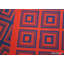 Kilim suédois réversible rétro rouge et bleu rétro