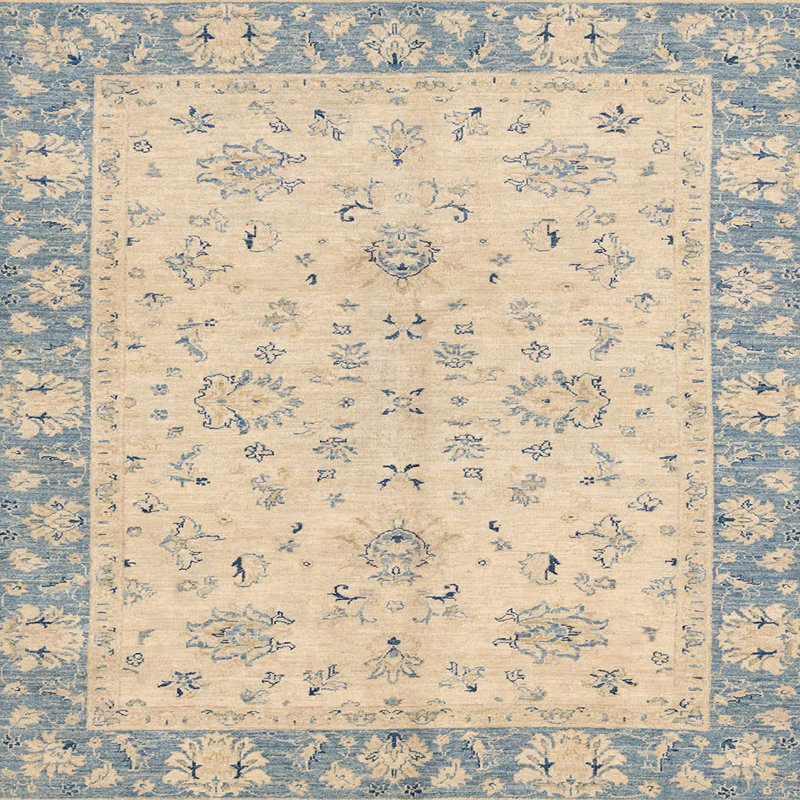 Abstract Indoor Rug, Square 7'