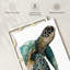 Grande tortue de mer, reproduction sur toile-92498273