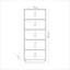 Bibliothèque standard H 66,9 "x l 27,6"