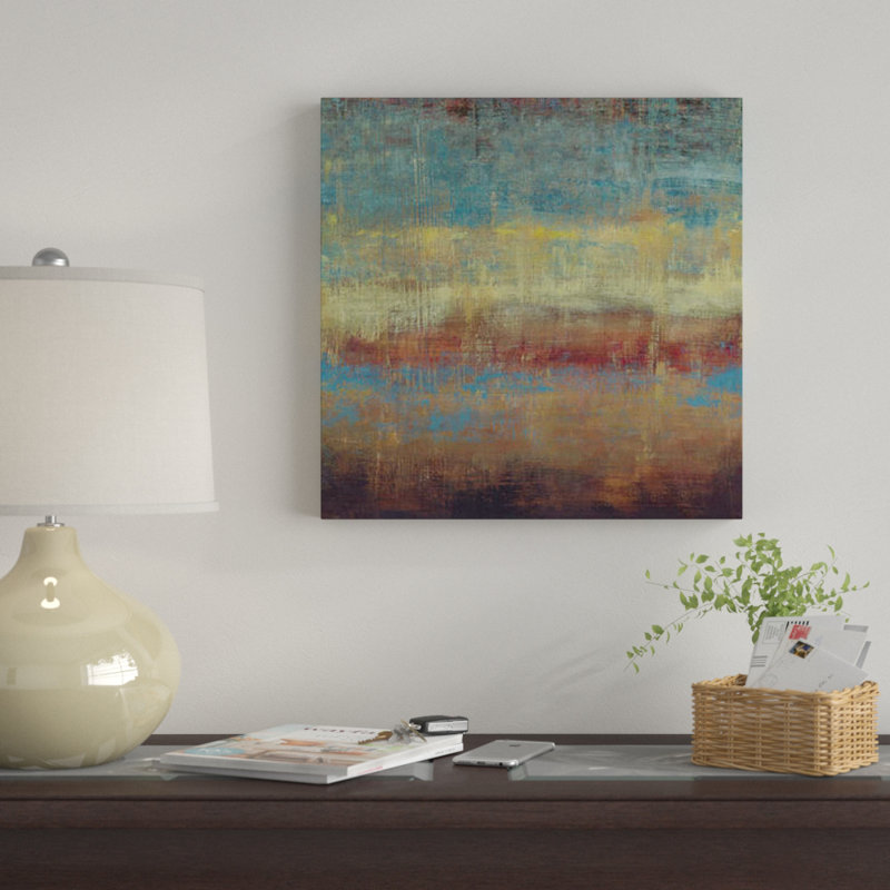 «Subtle II», reproduction sur toile, H 18 po x l 18 po x P 1,5 po, Papier d'art encadré noir, Pas de tapis
