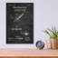 «Hypodermic Syringe Blueprint Vernis», impression sans cadre-1438948917