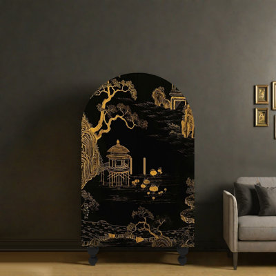 Armoire de rangement classique pour chambre Wabi-Sabi