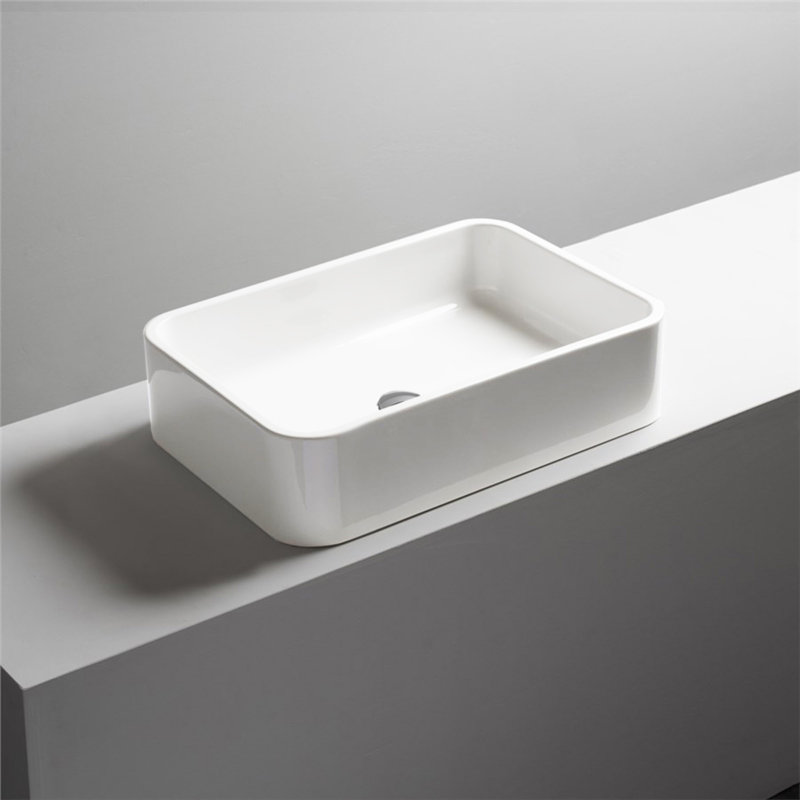 Cosa 23.6'' L Bathroom Sink, Glossy White