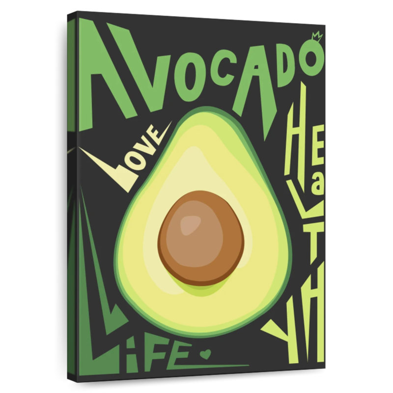 Kema Kitchen Avocado Wall Sign, 30" H x 20" W