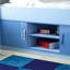 Mate's Single Mid Sleeper Bed with Shelves and Bookcase-1293092251