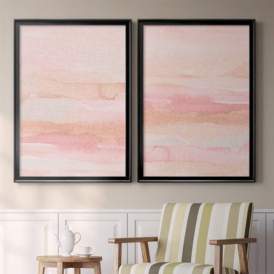 «Rose Fade I», toile encadrée de qualité supérieure - prête à être accrochée
